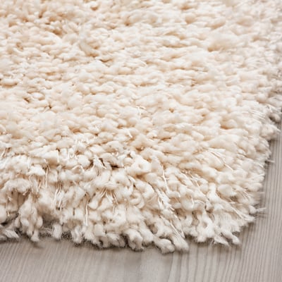 VOLLERSLEV Alfombra, pelo largo, blanco, 2 ' 7 "x4 ' 11 "