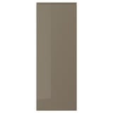 VOXTORP Puerta, alto brillo marrón grisáceo oscuro, 15x40 "