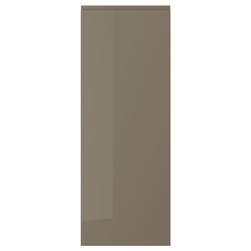 VOXTORP Puerta, alto brillo marrón grisáceo oscuro, 15x40 "