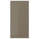 VOXTORP Puerta, alto brillo marrón grisáceo oscuro, 15x30 "