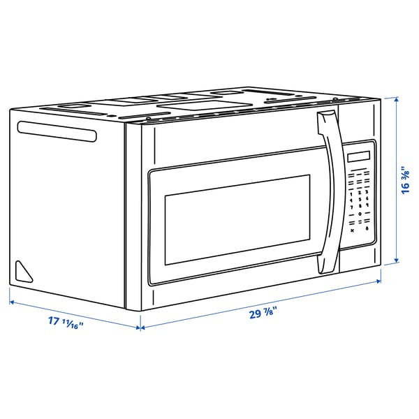 YGSBO Microondas convección instal sup, acero inoxidable, 30 "