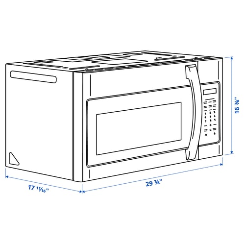 YGSBO Microondas convección instal sup, acero inoxidable, 30 "